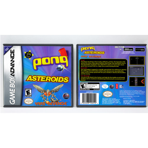 Pong - Asteroids - Yar's Revenge